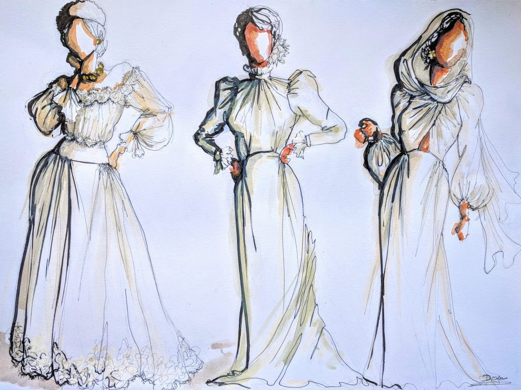 daphné bloc quelle robe de mariée pour un mariage en hiver choix des matières